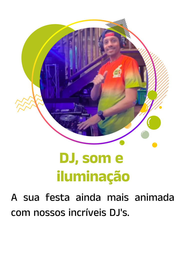 Dj, som e iluminação