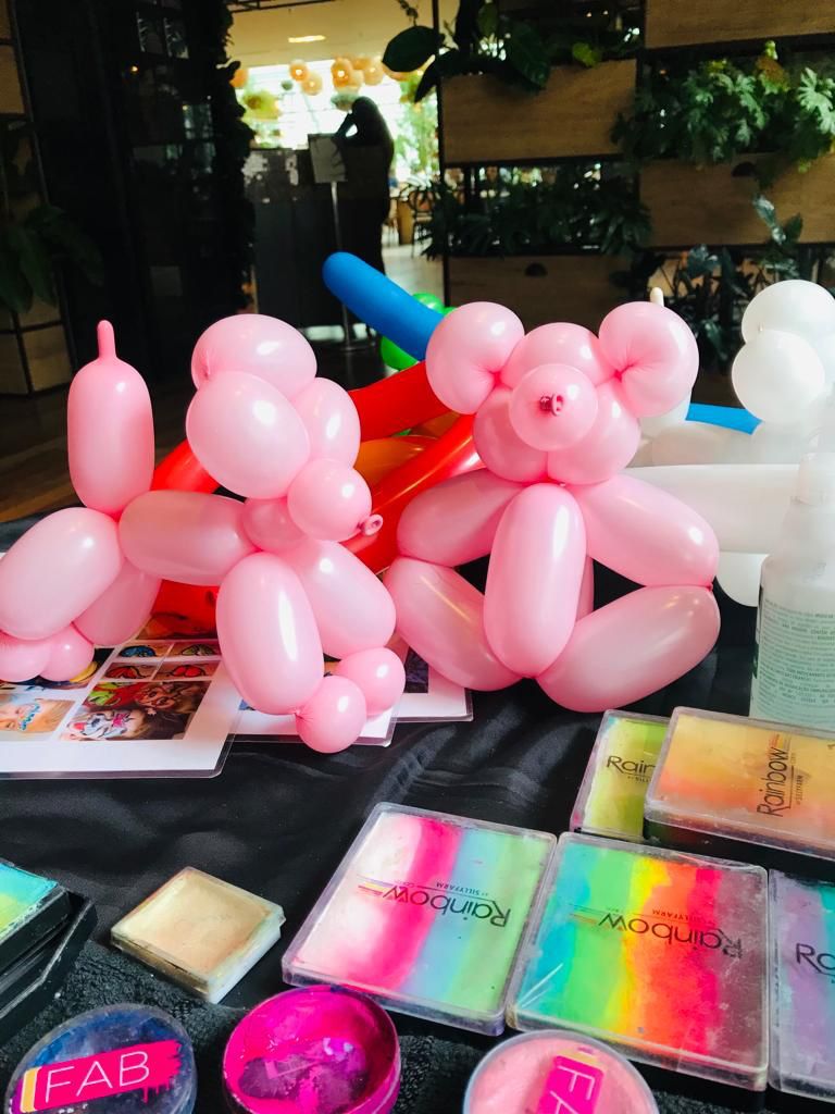 Esculturas de balão em casamento