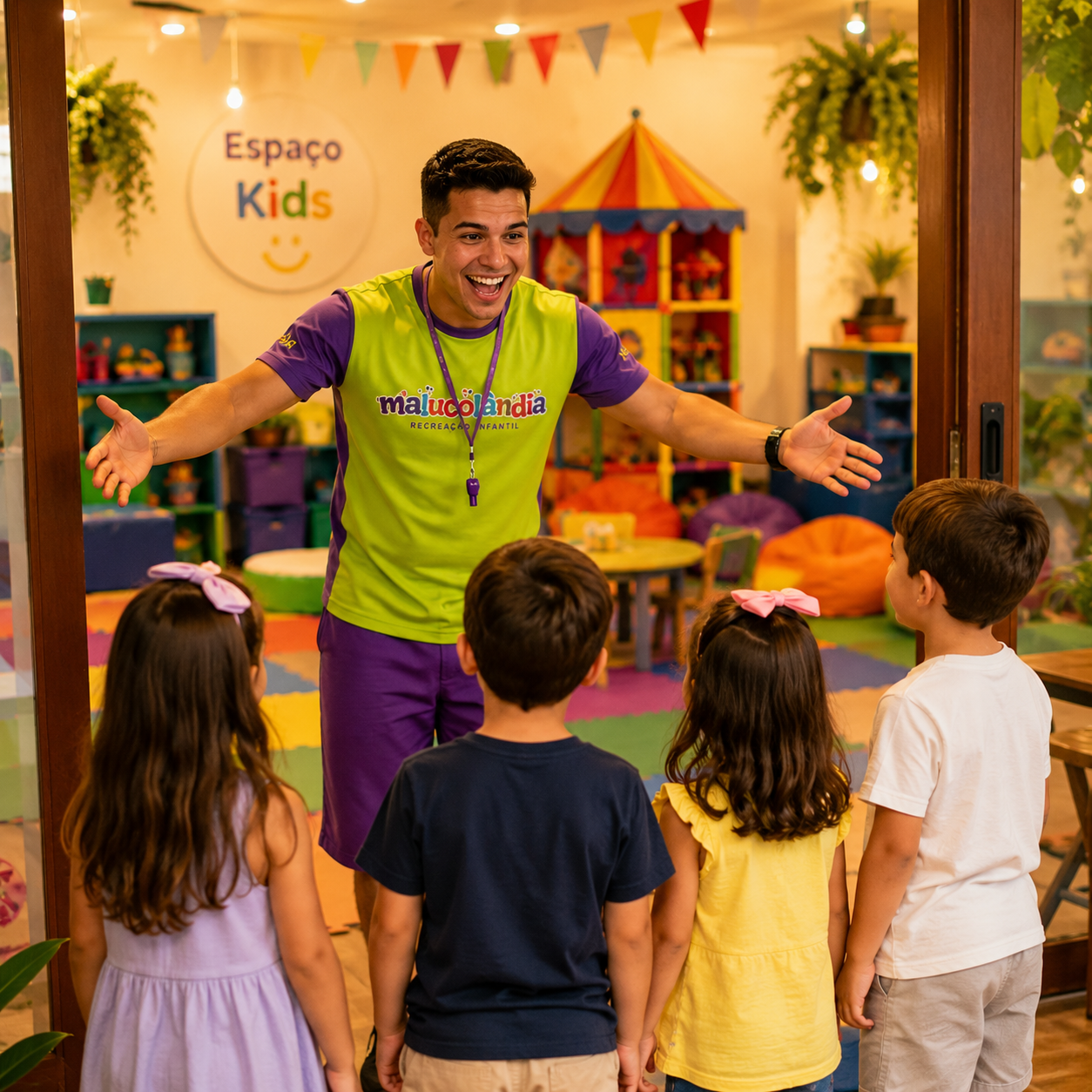 Pulseira de identificação infantil sendo colocada