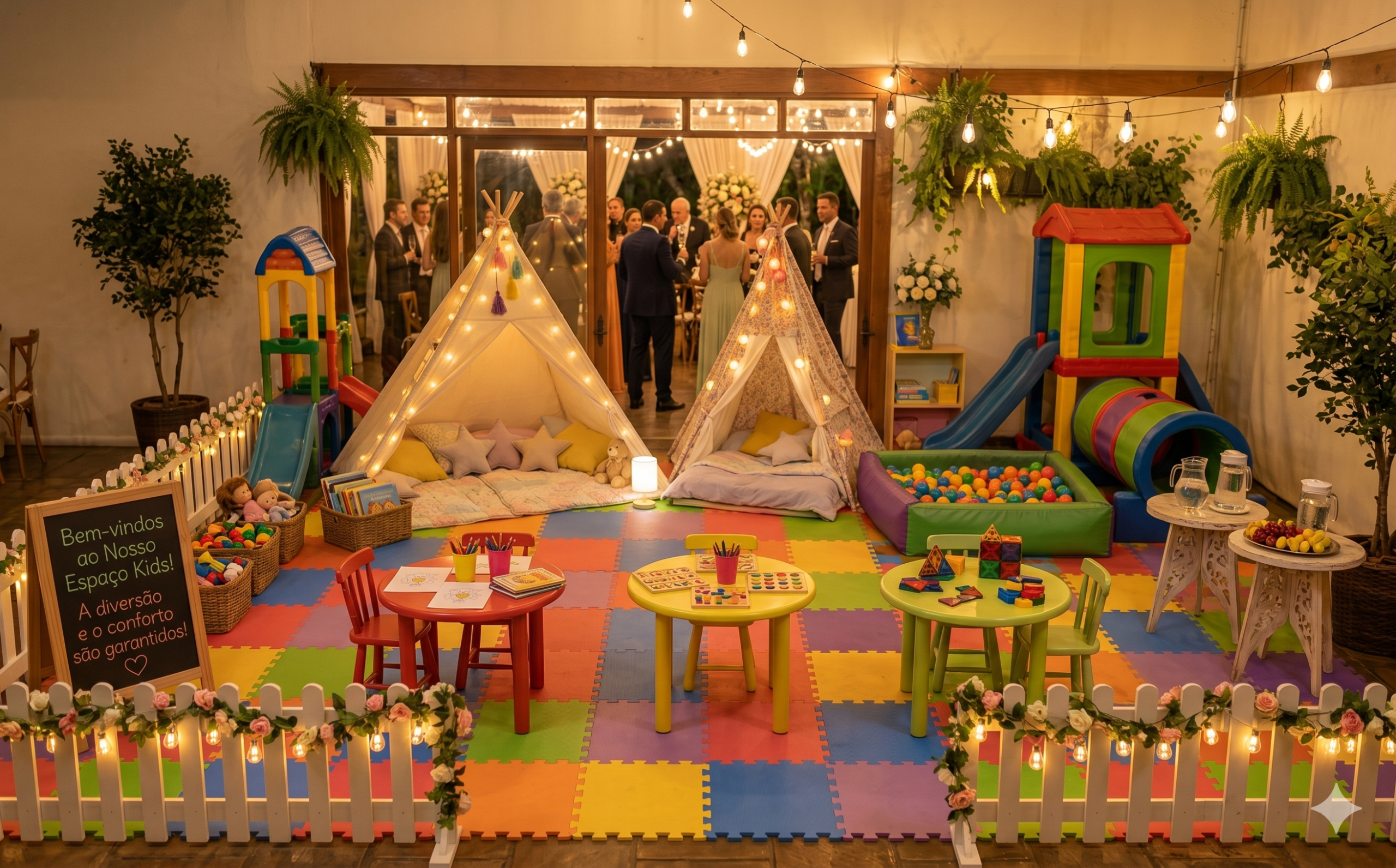 Espaço kids completo montado e decorado